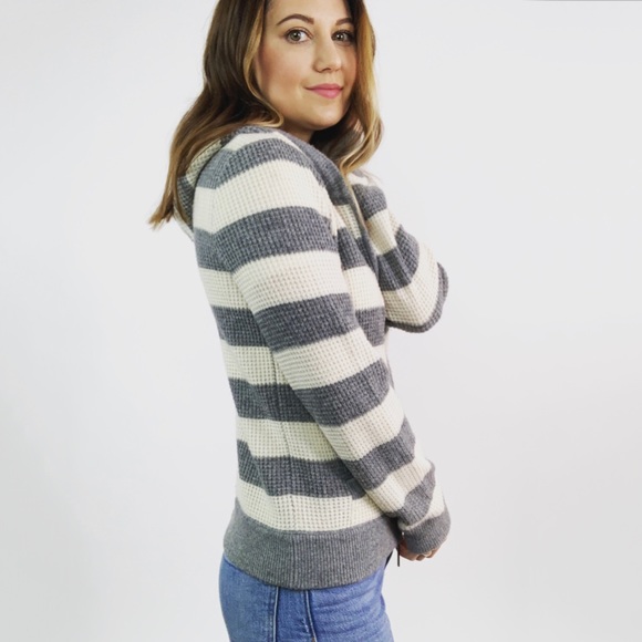 Vince Thermal Knit Cashmere Hoodie